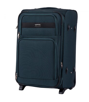 Чемодан Wings 1605 средний M зеленый 2 колесный фото, картинка, изображение