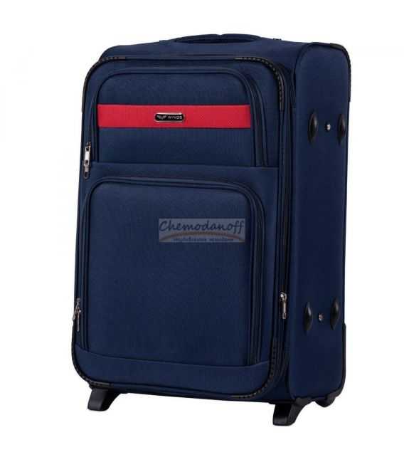 Валіза Wings 1605 середня M синя 2 колесна картинка, зображення, фото