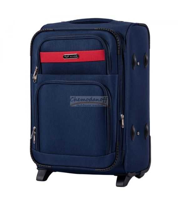 Валіза Wings 1605 маленька S синя 2 колесна картинка, зображення, фото