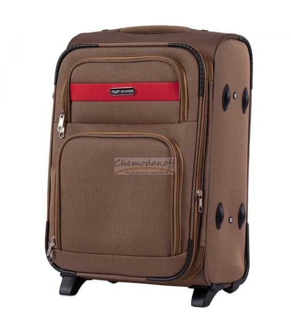 Чемодан Wings 1605 Mini желтый 2 колесный фото, картинка, изображение