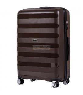 Валіза Wings PP07 велика L коричнева - картинка, зображення, фото валізи