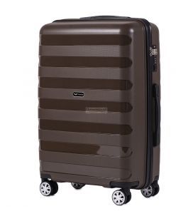 Чемодан Wings PP07 средний M коричневый фото, картинка, изображение