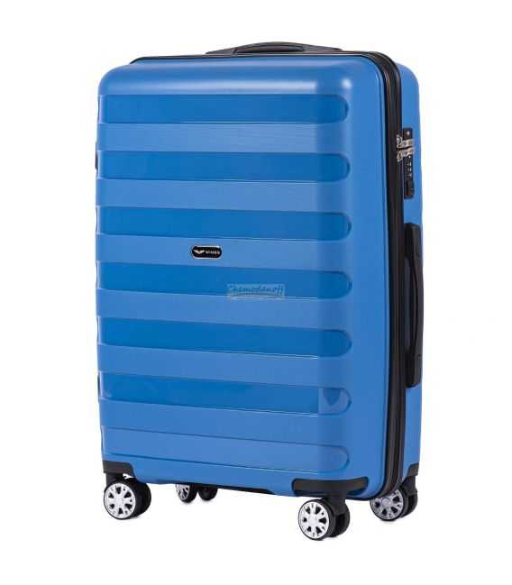 Чемодан Wings PP07 Midi синий фото, картинка, изображение