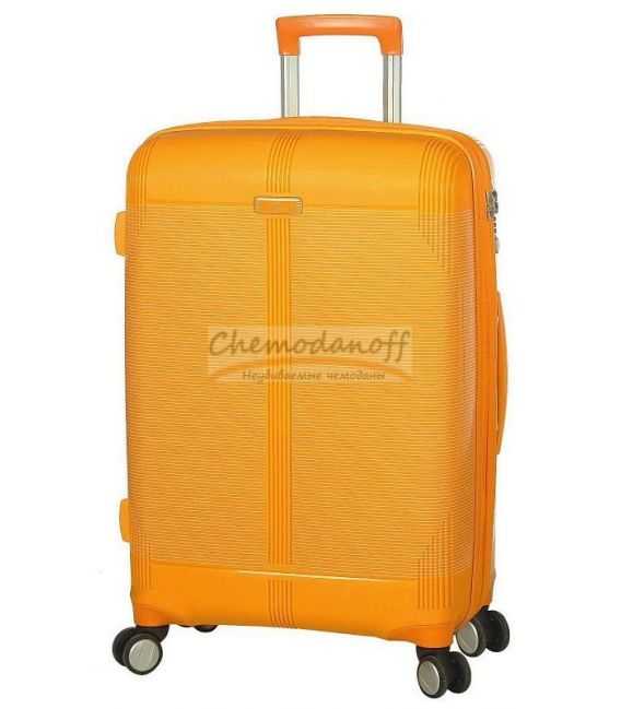 Чемодан Snowball 91303 большой L оранжевый фото, картинка, изображение