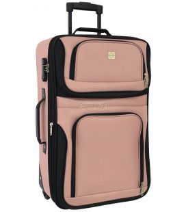 Валіза Bonro Best Mini чорно-рожева картинка, зображення, фото