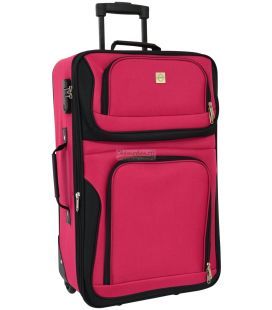 Чемодан Bonro Best Midi черно-вишневый фото, картинка, изображение