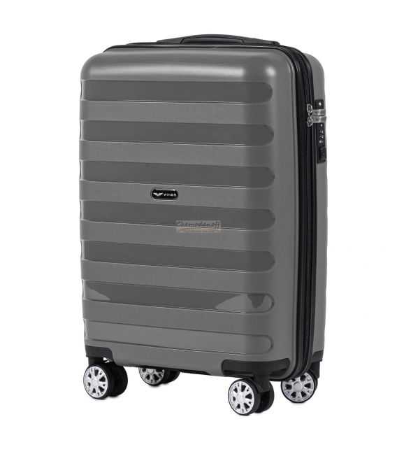 Чемодан Wings PP07 маленький S серый фото, картинка, изображение