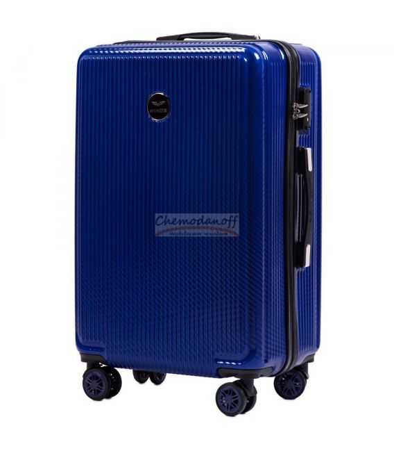 Чемодан Wings PC565 African Eagle средний M синий фото, картинка, изображение