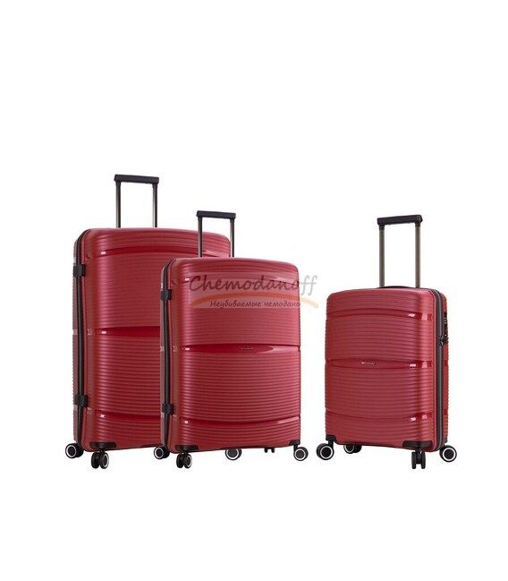 Набор Чемоданов Snowball 94103 3 в 1 красный фото, картинка, изображение