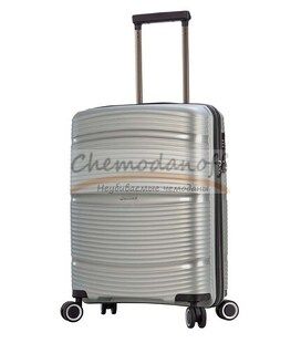 Чемодан Snowball 94103 маленький S серебристый фото, картинка, изображение