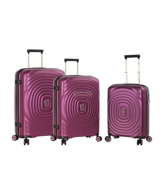 Набір Валіз Snowball 05203 3 в 1 фіолетовий - картинка, зображення, фото валізи