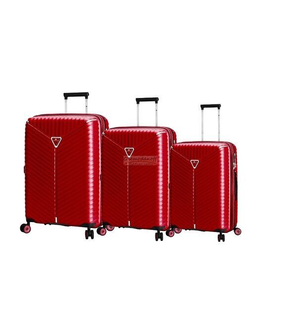 Набор Чемоданов Snowball 05103 3 в 1 красный фото, картинка, изображение