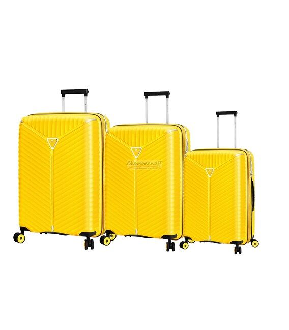 Набор Чемоданов Snowball 05103 3 в 1 желтый фото, картинка, изображение