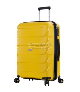 Чемодан Snowball 92803 Midi желтый фото, картинка, изображение