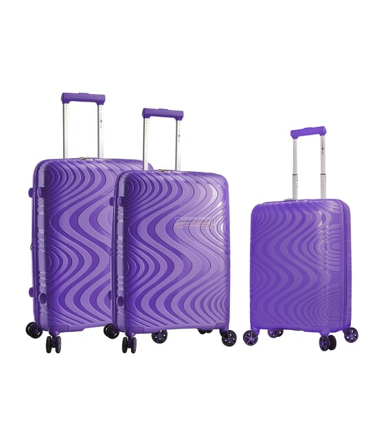 Набір Валіз Snowball 04303 3 в 1 фіолетовий - картинка, зображення, фото валізи