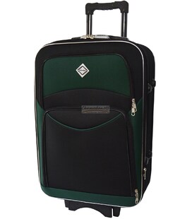 Валіза Bonro Style велика L чорно-зелена - картинка, зображення, фото валізи