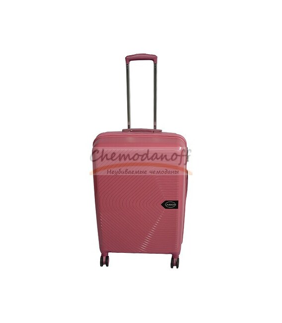 Чемодан Carbon Atom средний M розовый фото, картинка, изображение
