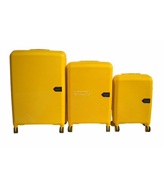 Набір валіз Carbon Atom жовтий картинка, зображення, фото