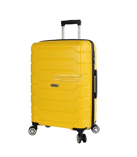 Чемодан Snowball 01103 средний M желтый фото, картинка, изображение