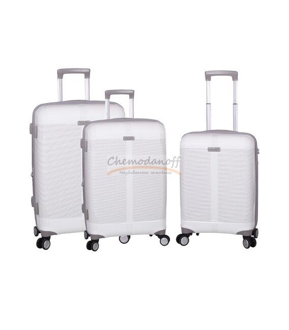 Набор Чемоданов Snowball 91303 3 в 1 белый фото, картинка, изображение