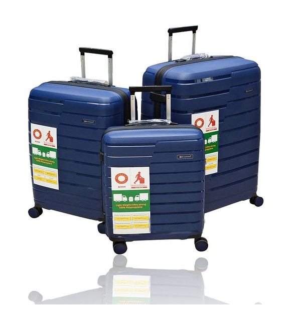 Набор Чемоданов Snowball 91503 3 в 1 синий фото, картинка, изображение