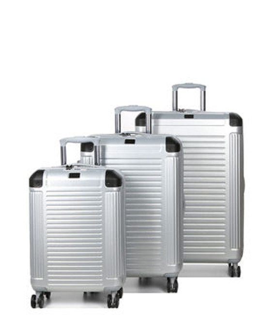 Набір валіз Snowball 84903 срібний - картинка, зображення, фото валізи