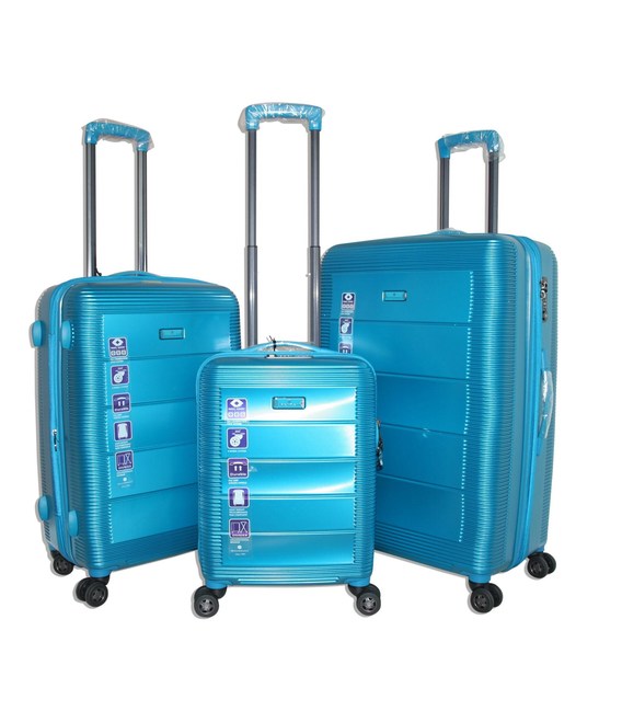 Набор чемоданов Snowball 74103 голубой фото, картинка, изображение