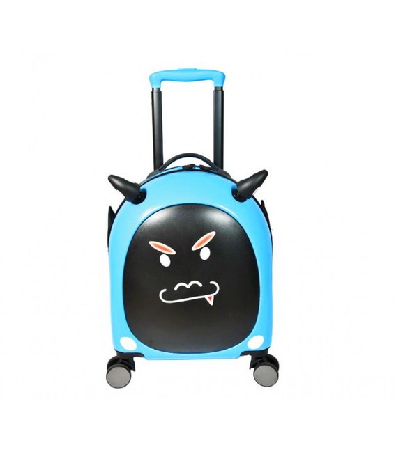 Чемодан детский Airtex 961 Devil синий фото, картинка, изображение