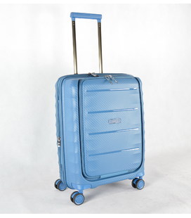 Чемодан Airtex 242/22 маленький S синий фото, картинка, изображение