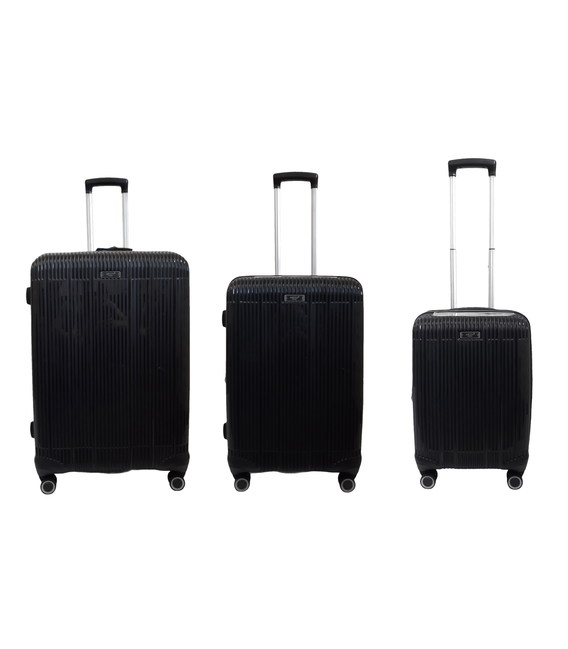 Набір валіз Airtex 637 Jupiter чорний - картинка, зображення, фото валізи