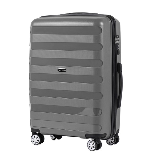 Чемодан Wings PP07 Midi серый фото, картинка, изображение