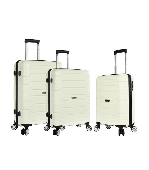 Набір валіз Snowball 01103 білий - картинка, зображення, фото валізи