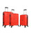 Набор чемоданов Snowball 01103 красный картинка, изображение, фото