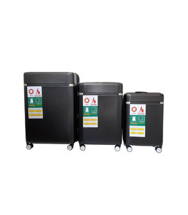 Набор чемоданов Snowball 92103 черный фото, картинка, изображение