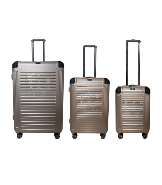 Набор чемоданов Snowball 84903 коричневый фото, картинка, изображение