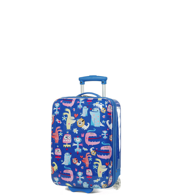 Чемодан детский Madisson A85118 синий с монстрами фото, картинка, изображение