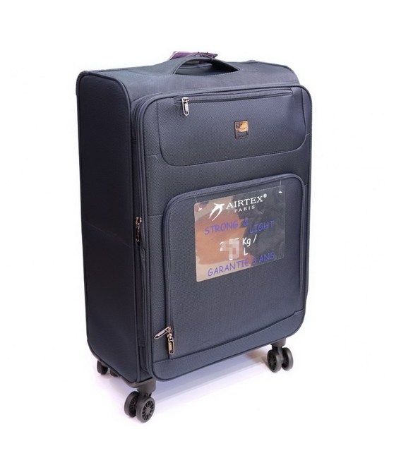 Чемодан Airtex 850 Nereide средний M синий фото, картинка, изображение