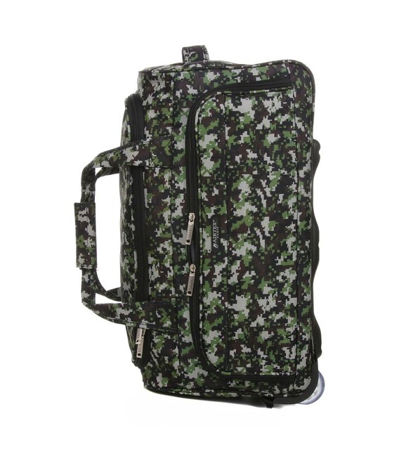 Дорожная сумка на колесах Airtex 824/55 зеленая фото, картинка, изображение