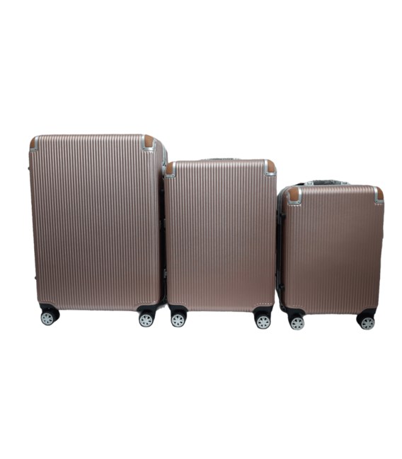 Набір Валіз Airtex New Star 228 3 в 1 золотистий - картинка, зображення, фото валізи