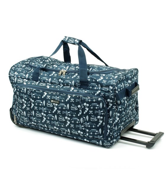 Дорожная сумка на колесах Airtex 899/65 Bus синяя фото, картинка, изображение