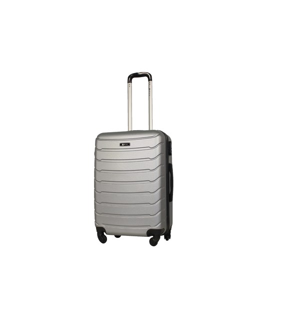 Чемодан Fly 1107 Midi серебристый фото, картинка, изображение