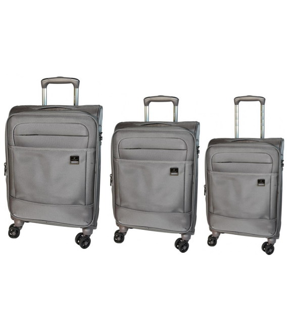 Набор чемоданов Airtex 832 Nereide серый фото, картинка, изображение