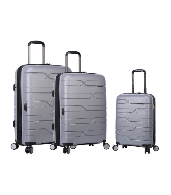 Набір Валіз Snowball 96103 3 в 1 сірий - картинка, зображення, фото валізи