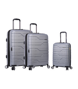 Набор Чемоданов Snowball 96103 3 в 1 серый фото, картинка, изображение