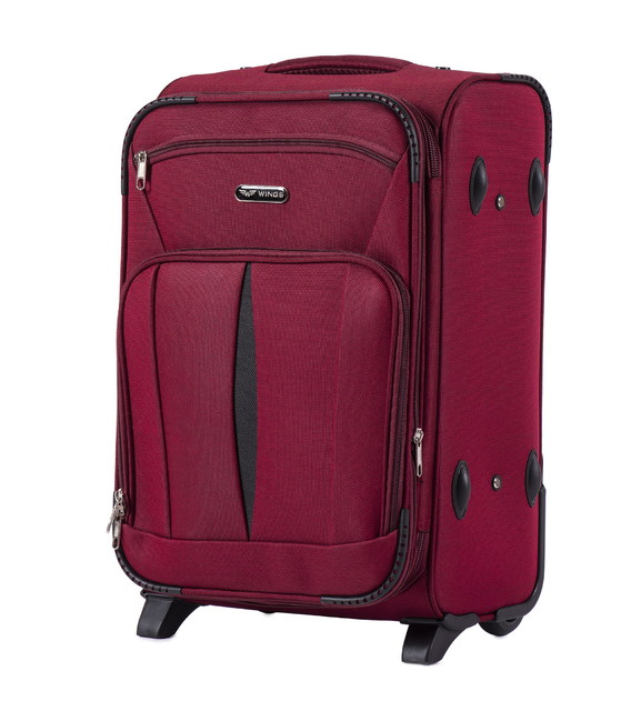 Валіза Wings 1601 маленька S бордова 2 колесна картинка, зображення, фото