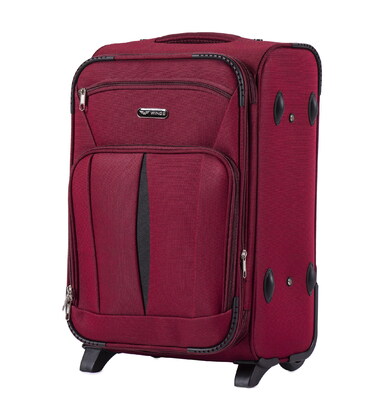 Чемодан Wings 1601 маленький S бордовый 2 колесный фото, картинка, изображение