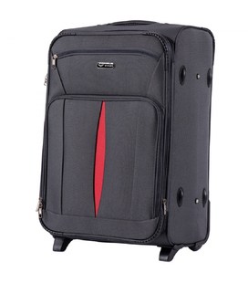 Валіза Wings 1601 середня M сіра 2 колесна картинка, зображення, фото