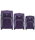 Набір валіз Wings 214 фіолетовий 2 колесний картинка, зображення, фото