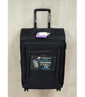 Валіза Airtex 838 середня M Nereide чорна картинка, зображення, фото