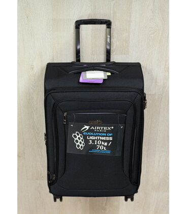 Валіза Airtex 838 середня M Nereide чорна картинка, зображення, фото